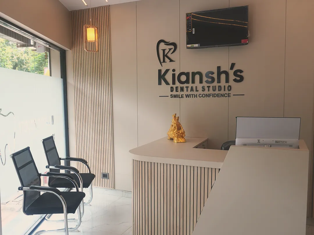 Waiting area at Kiansh Dental Studio, Gomti Nagar Extension, Lucknow
