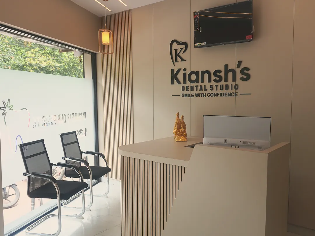 Reception at Kiansh Dental Studio, Gomti Nagar Extension, Lucknow